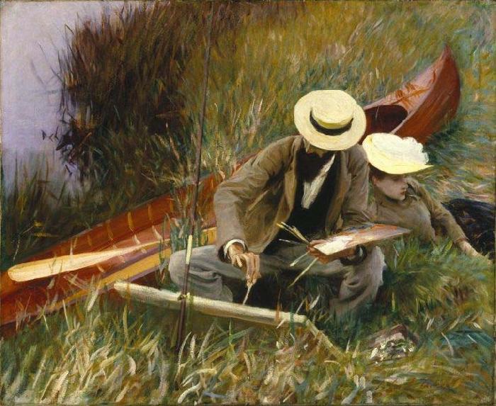 John Singer Sargent An Out of Doors Study oil painting image